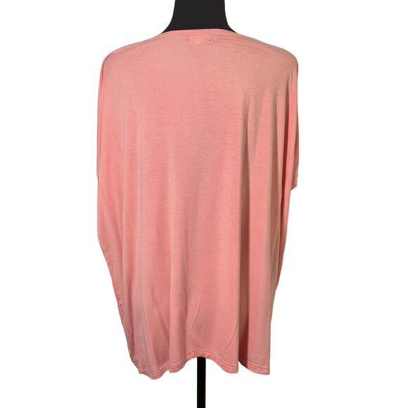 PIKO 1988 Bamboo Peach Tunic Top Large Soft Sustainable Organic Shirt Artsy - Picture 3 of 9